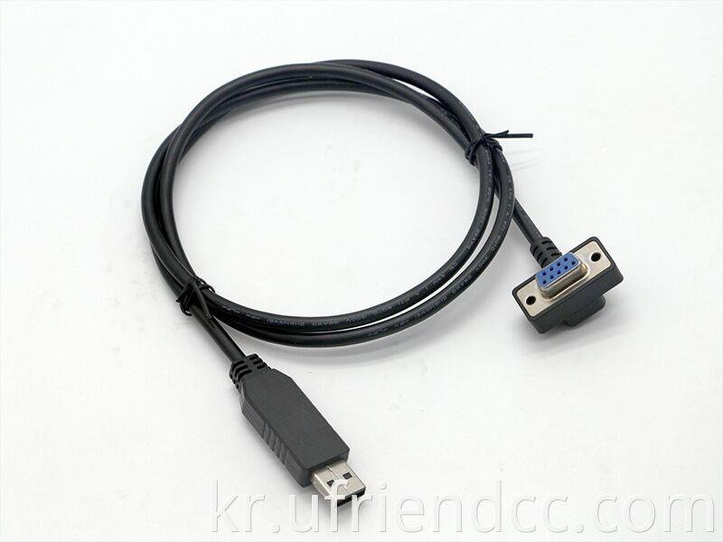 호환성이 높은 승리 10 dB 9pin Female RS232 ~ Flash USB PLC 프로그래밍 RS232 TV TV POS MACHIRY 스캐너를위한 USB 케이블에서 USB 케이블.